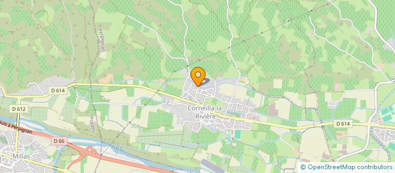 localisation de l'entreprise INNA INTERIORS  CORNEILLA-LA-RIVIERE