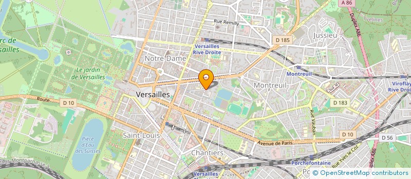 localisation de l'entreprise INNAOS GLOBAL à VERSAILLES