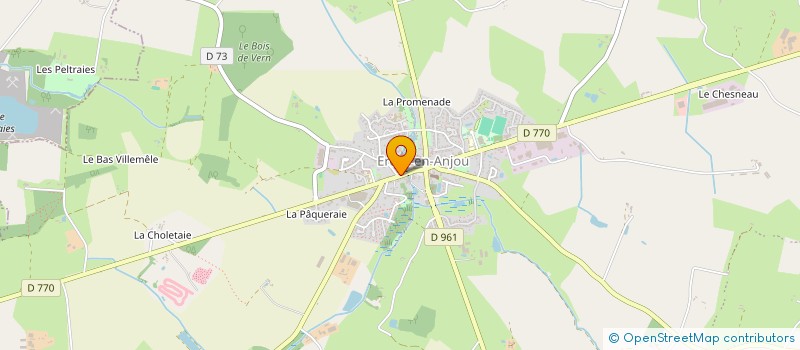 localisation de l'entreprise INNE  ERDRE-EN-ANJOU