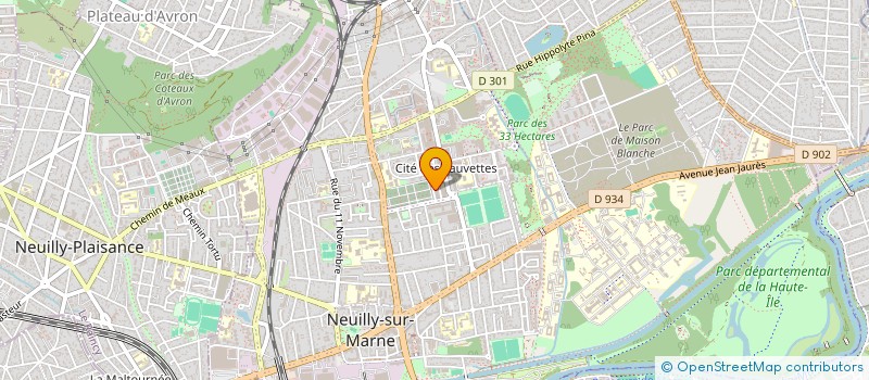 localisation de l'entreprise INNE SENS BEAUTY'S à NEUILLY-SUR-MARNE