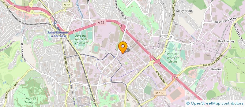 localisation de l'entreprise INNELIA à SAINT-ETIENNE