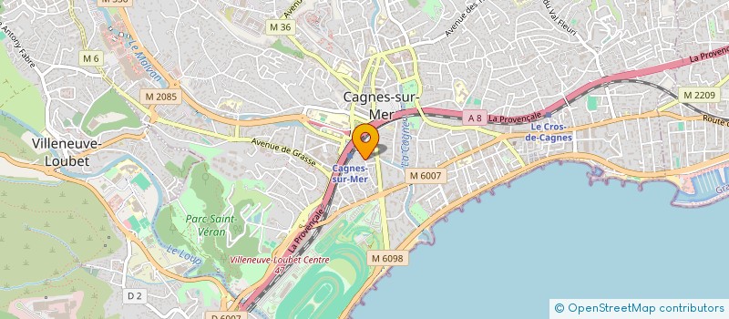 localisation de l'entreprise INNEMAX à CAGNES-SUR-MER