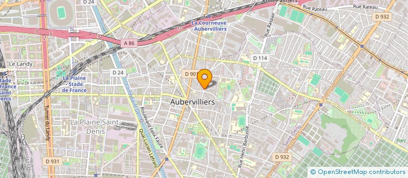 localisation de l'entreprise INNER GLIMMER  AUBERVILLIERS