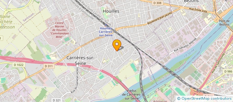 localisation de l'entreprise INNER WHEEL 2000 - BOUCLE DE LA SEINE  CARRIERES-SUR-SEINE