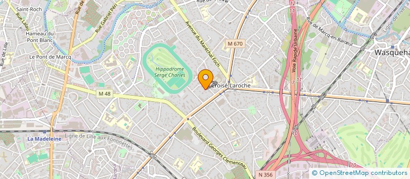 localisation de l'entreprise INNER WHEEL LILLE METROPOLE EUROPEA à MARCQ-EN-BARŒUL
