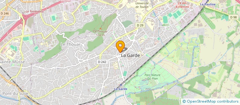 localisation de l'entreprise INNERCORE à LA GARDE