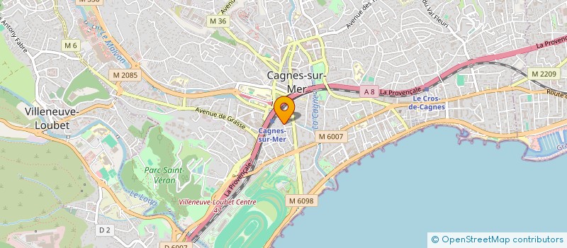 localisation de l'entreprise INNFMAX à CAGNES-SUR-MER