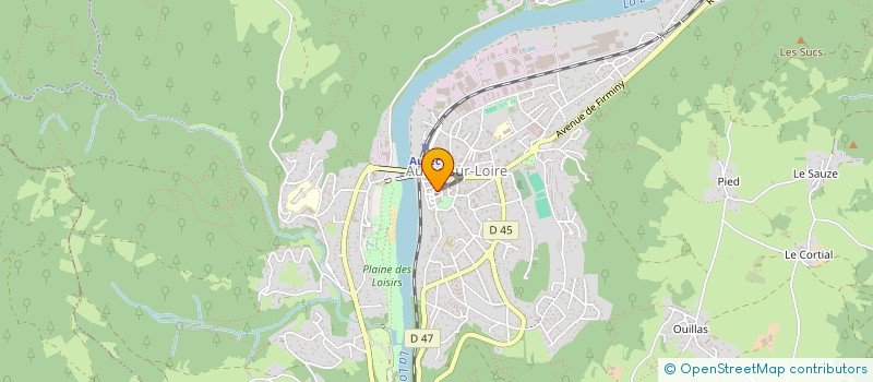 localisation de l'entreprise INNO-B à AUREC-SUR-LOIRE