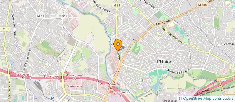 localisation de l'entreprise INNO MATERIAUX ET SOLUTIONS à L'UNION