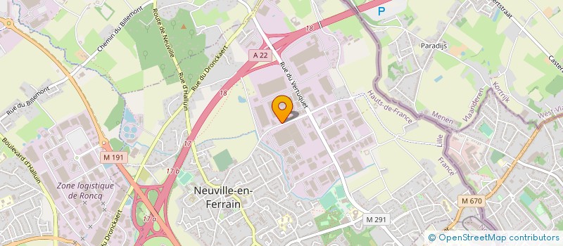 localisation de l'entreprise INNO'PROD à NEUVILLE-EN-FERRAIN
