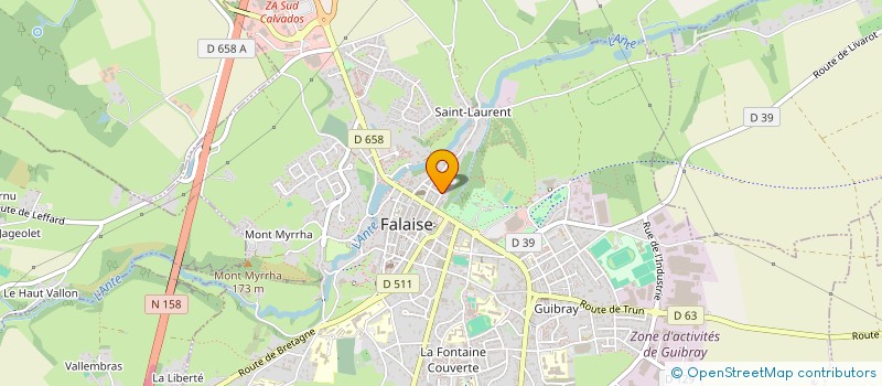 localisation de l'entreprise INNO RESEAUX à FALAISE