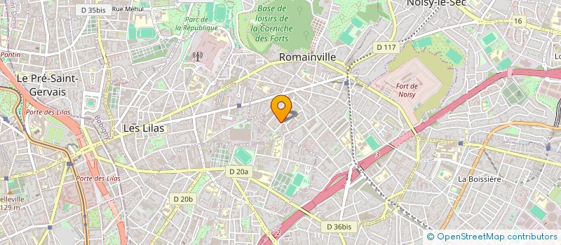 localisation de l'entreprise INNOBAT à ROMAINVILLE
