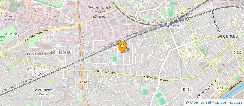 localisation de l'entreprise INNOCENT MONTE A PARIS  ARGENTEUIL