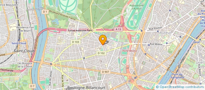 localisation de l'entreprise INNOCENTS INVEST à BOULOGNE-BILLANCOURT
