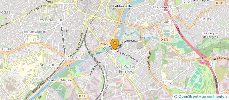 localisation de l'entreprise INNODOM à LIMOGES