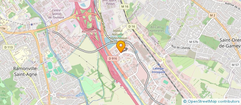 localisation de l'entreprise INNODRIVE à LABEGE