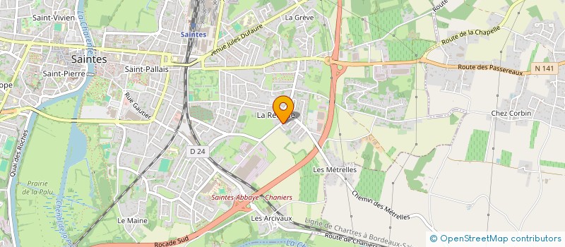 localisation de l'entreprise INNOE CONSEILS  SAINTES