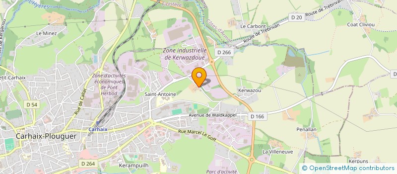 localisation de l'entreprise INNOFISH  PLOUNEVEZEL