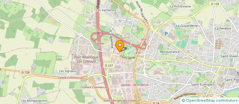 localisation de l'entreprise INNOFONCIA  SAINTES