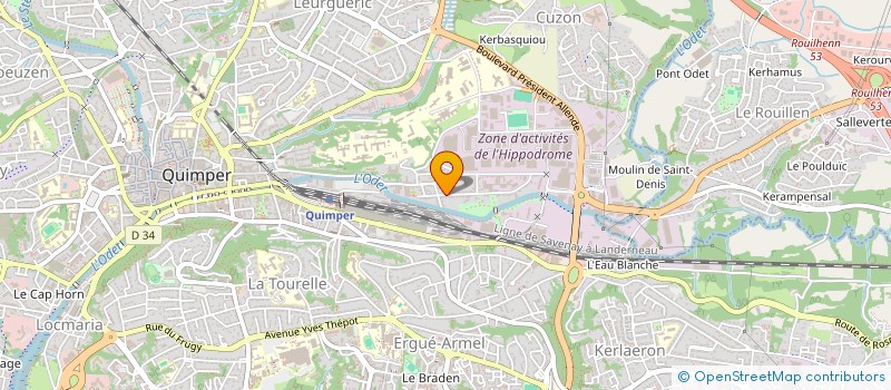 localisation de l'entreprise INNOLIS à QUIMPER