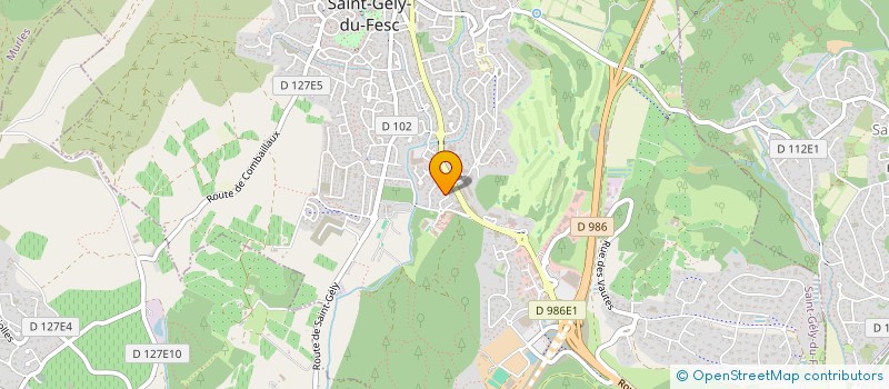 localisation de l'entreprise INNOREA à SAINT-GELY-DU-FESC