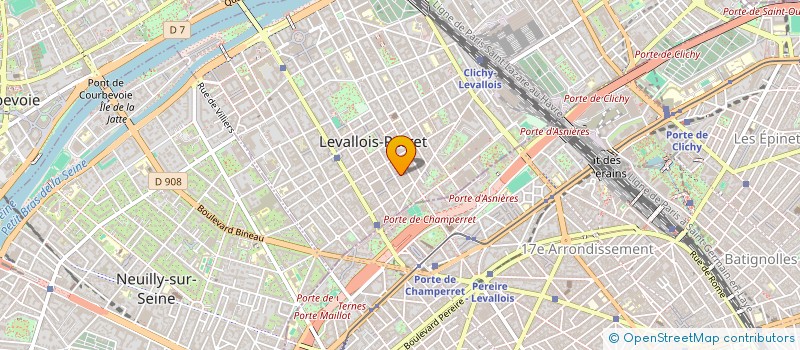 localisation de l'entreprise INNORENT à LEVALLOIS-PERRET