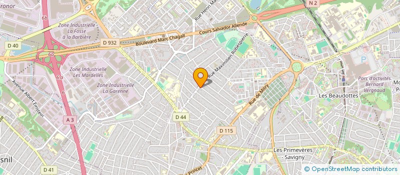 localisation de l'entreprise INNOS à AULNAY-SOUS-BOIS