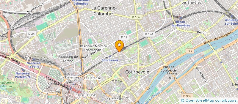localisation de l'entreprise INNOSCREEN à GENNEVILLIERS