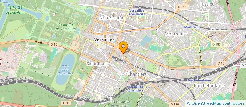 localisation de l'entreprise INNOSTUDIO à VERSAILLES