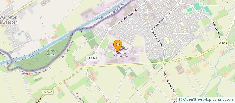localisation de l'entreprise INNOTEC AUTOMOTIVE FRANCE à COMINES