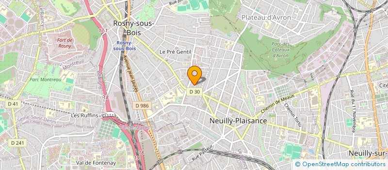 localisation de l'entreprise INNOTEC CONSULTING à ROSNY-SOUS-BOIS