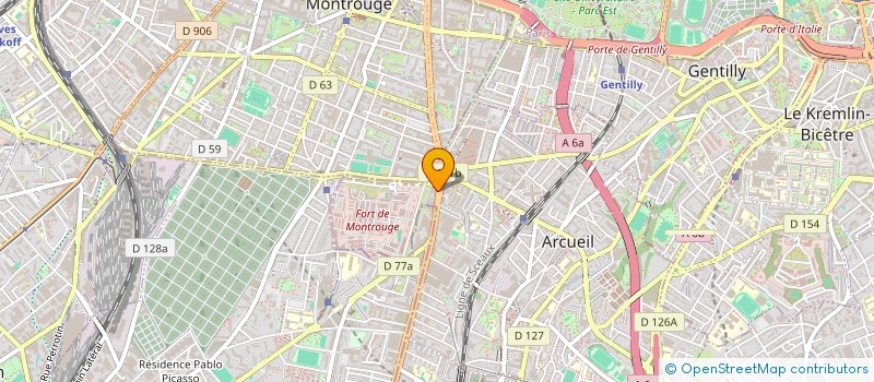 localisation de l'entreprise INNOTHERA INDUSTRIES à ARCUEIL