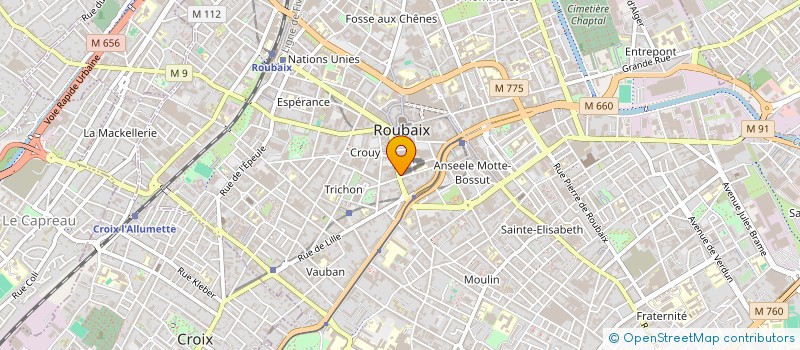localisation de l'entreprise INNOV à ROUBAIX