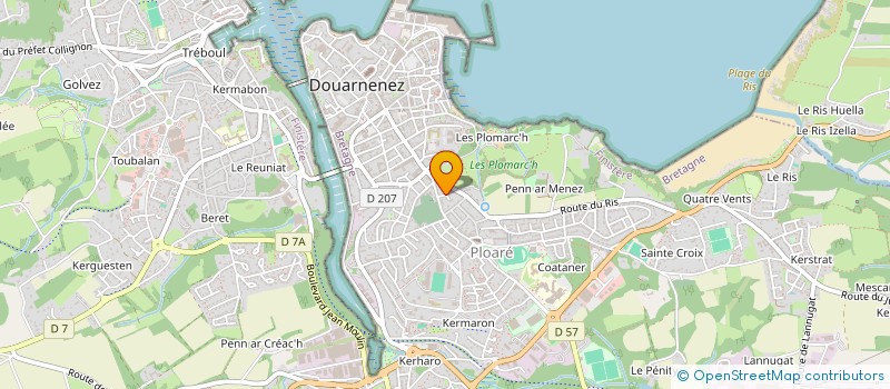 localisation de l'entreprise INNOV'  DOUARNENEZ