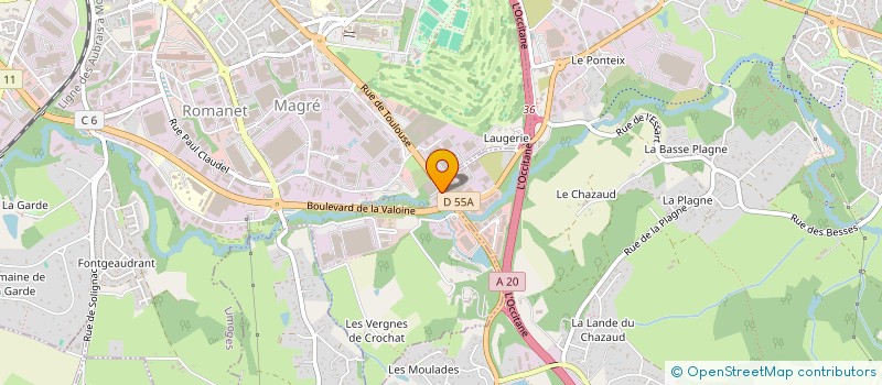 localisation de l'entreprise INNOV ALU à LIMOGES