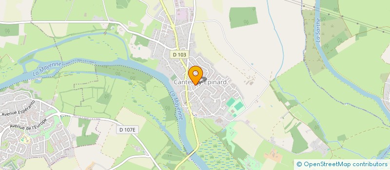 localisation de l'entreprise INNOV'ANC ASSAINISSEMENT à CANTENAY-EPINARD