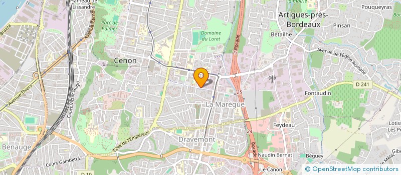 localisation de l'entreprise INNOV AROMA  CENON