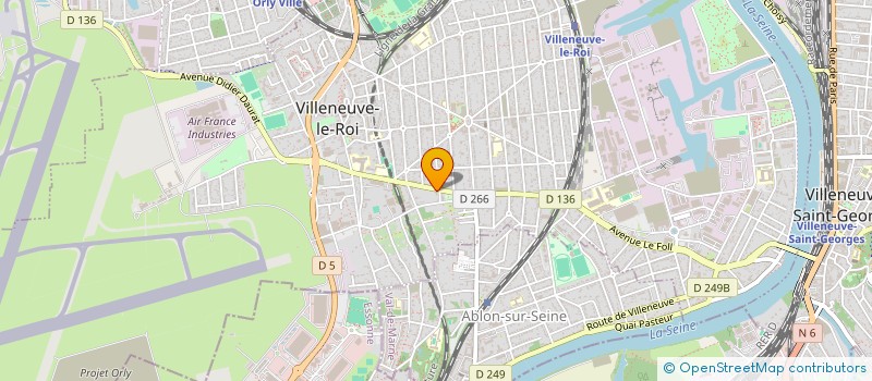 localisation de l'entreprise INNOV'AUTO  VILLENEUVE-LE-ROI