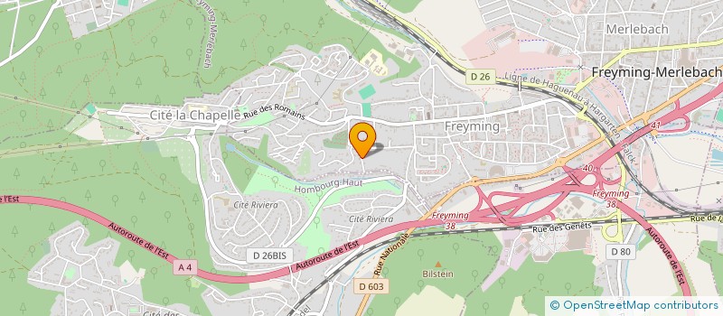 localisation de l'entreprise INNOV'BATIMENT à FREYMING-MERLEBACH