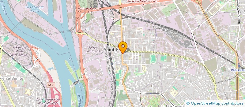 localisation de l'entreprise INNOV CONCEPT  SAINT-FONS