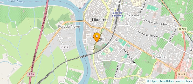localisation de l'entreprise INNOV & CONSEIL à LIBOURNE