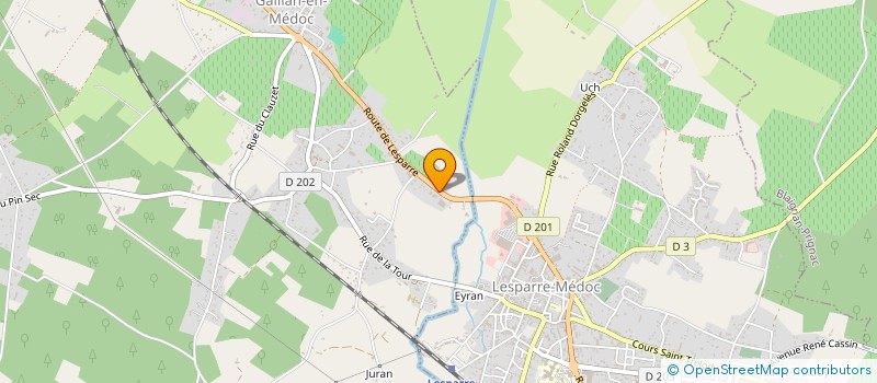 localisation de l'entreprise INNOV CUISINES  GAILLAN-EN-MEDOC