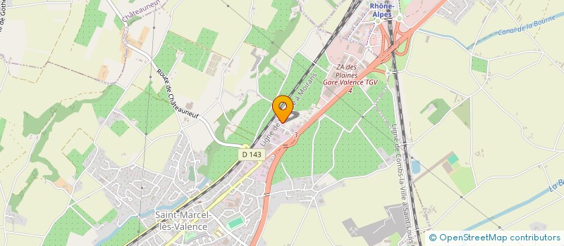 localisation de l'entreprise INNOV ET CONSEIL HABITAT à SAINT-MARCEL-LES-VALENCE