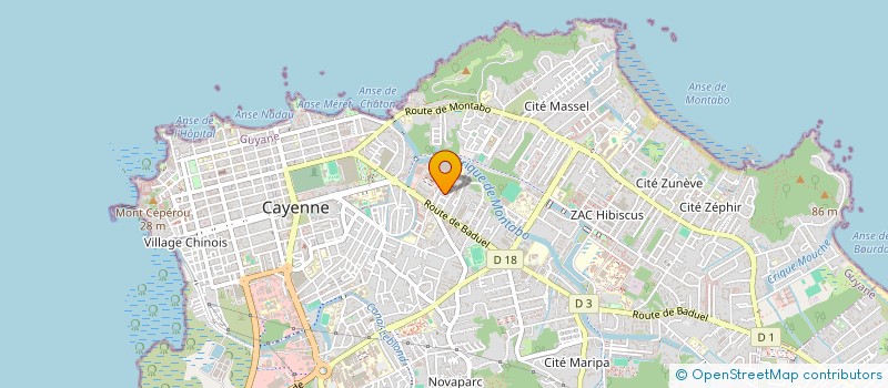 localisation de l'entreprise INNOV'EVENTS GUYANE  CAYENNE