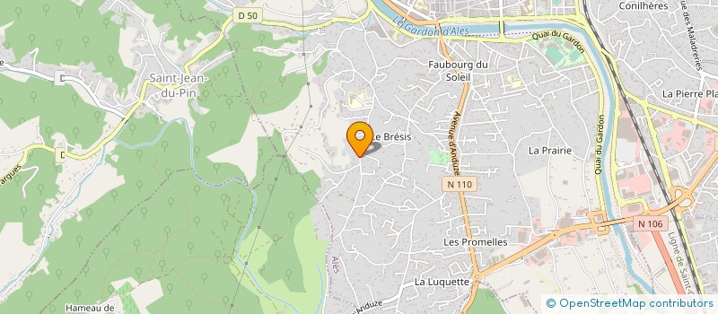 localisation de l'entreprise INNOV'GOUTTIERES à SAINT-PRIVAT-DES-VIEUX