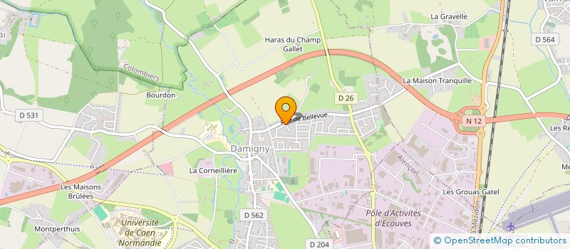 localisation de l'entreprise INNOV'IMPRESSION à DAMIGNY