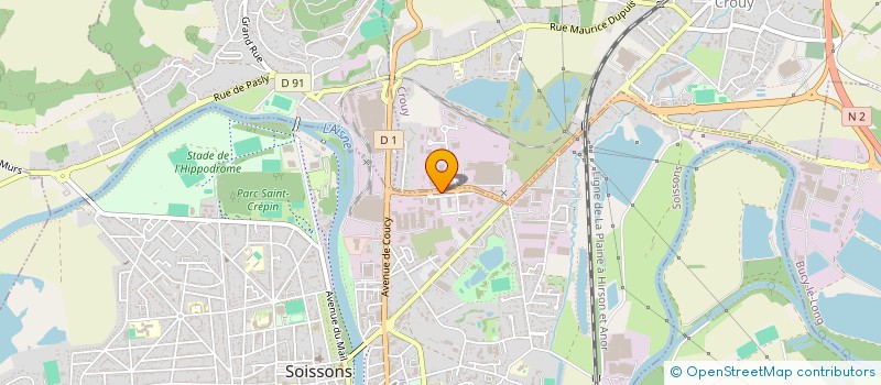 localisation de l'entreprise INNOV LINGE à SOISSONS