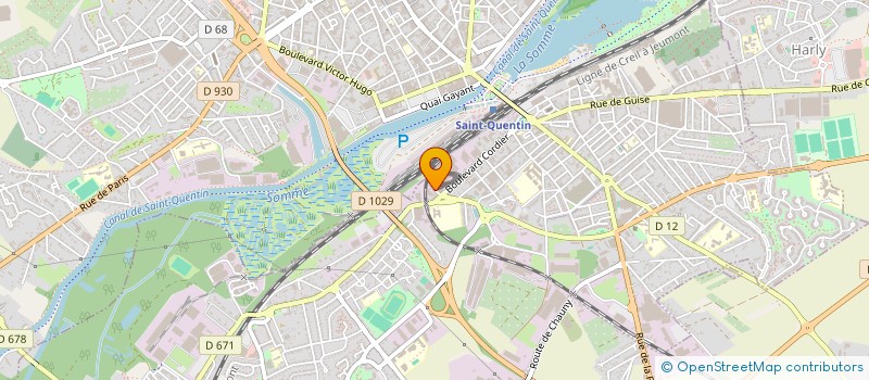 localisation de l'entreprise INNOV'MAISONS à SAINT-QUENTIN
