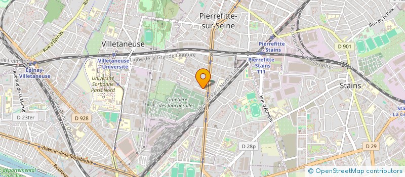 localisation de l'entreprise INNOV' MEUBLES à PIERREFITTE-SUR-SEINE
