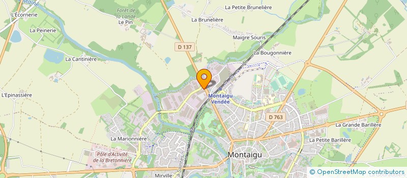 localisation de l'entreprise INNOV'OUVERTURES à MONTAIGU-VENDEE